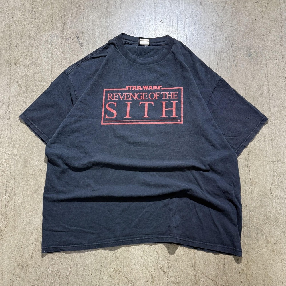 Star Wars Revenge Of The Sith Shirt Mens XL Black Movie Graphic Tee T-Shirt